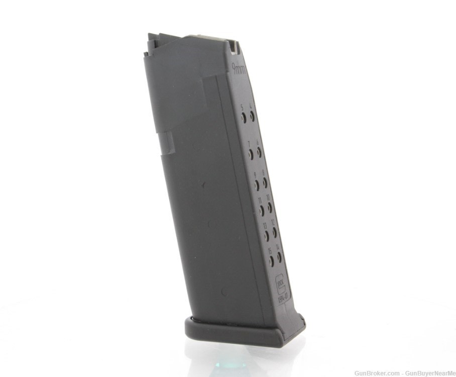 Glock Gen 5 Glock 19 .9mm Luger 15 Round Magazine with black Follower-img-0