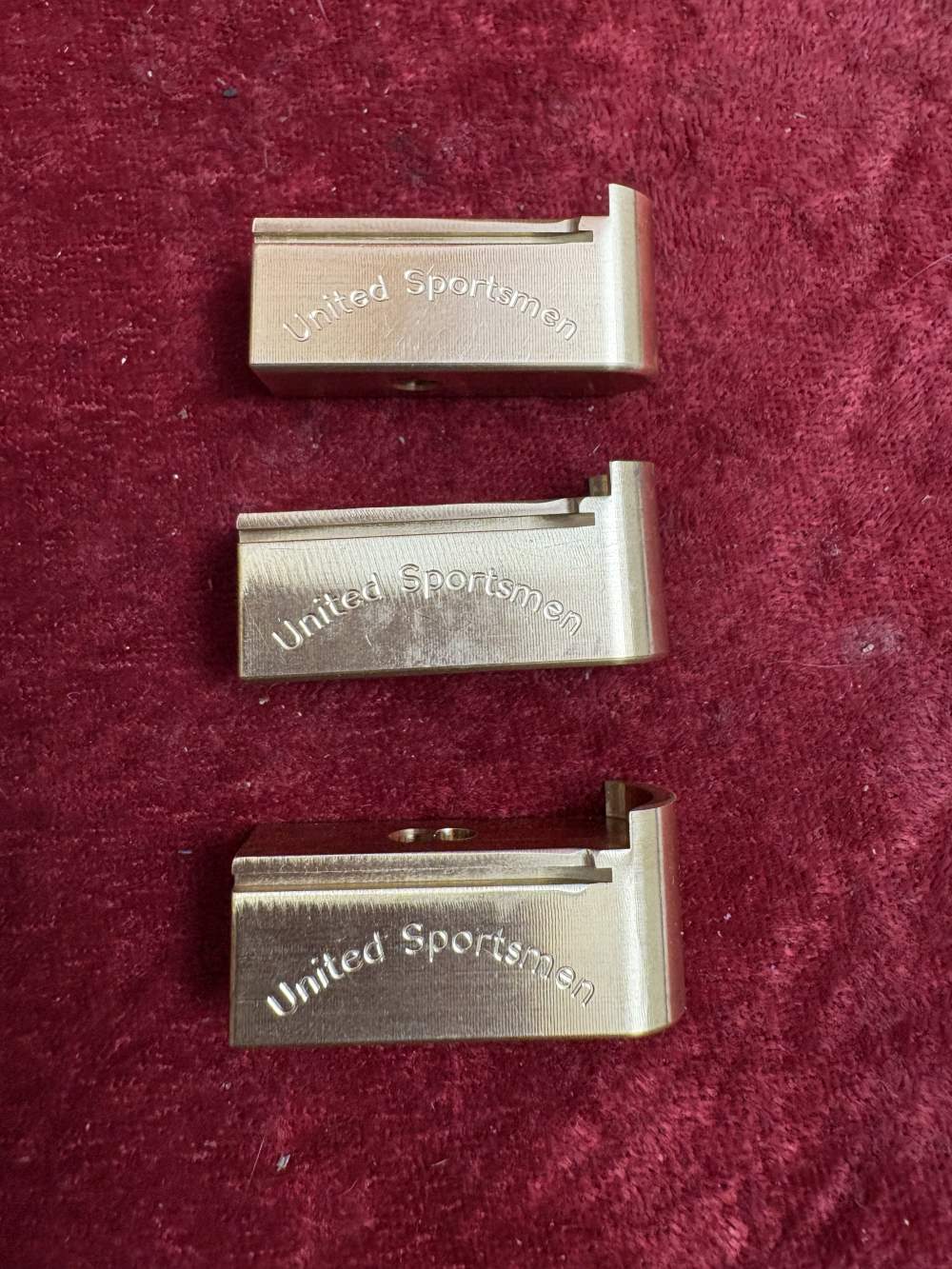 Brass 1911Single Stack Magazine Base Pad (Cap) Made in USA (Quantity:  1)-img-1