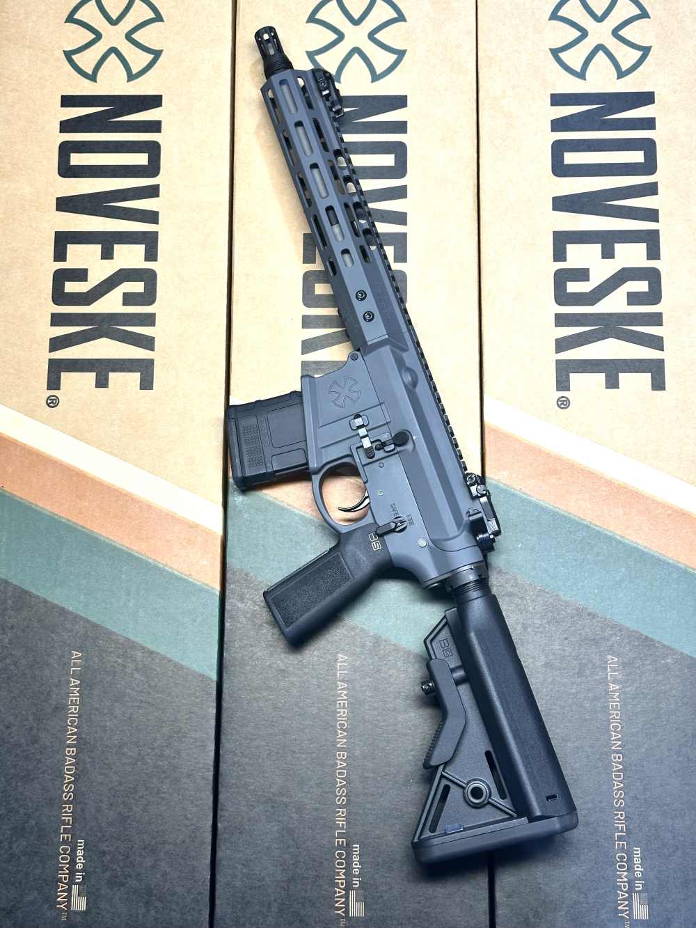 NOVESKE GEN 4 10.5" Shorty 300BLK SBR-SNIPER GREY CERAKOTE-img-0
