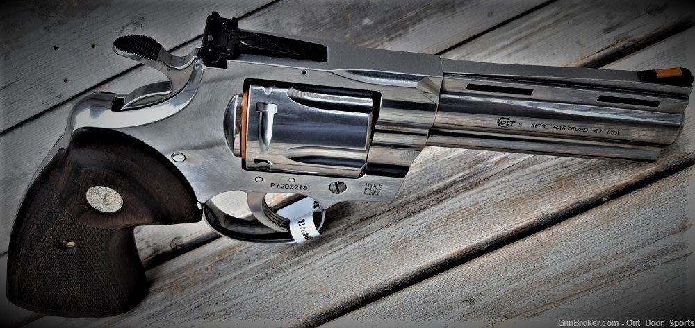 Colt Python  4.25" Barrel 6 Rounds Walnut Grips /EZ PAY $90-img-6