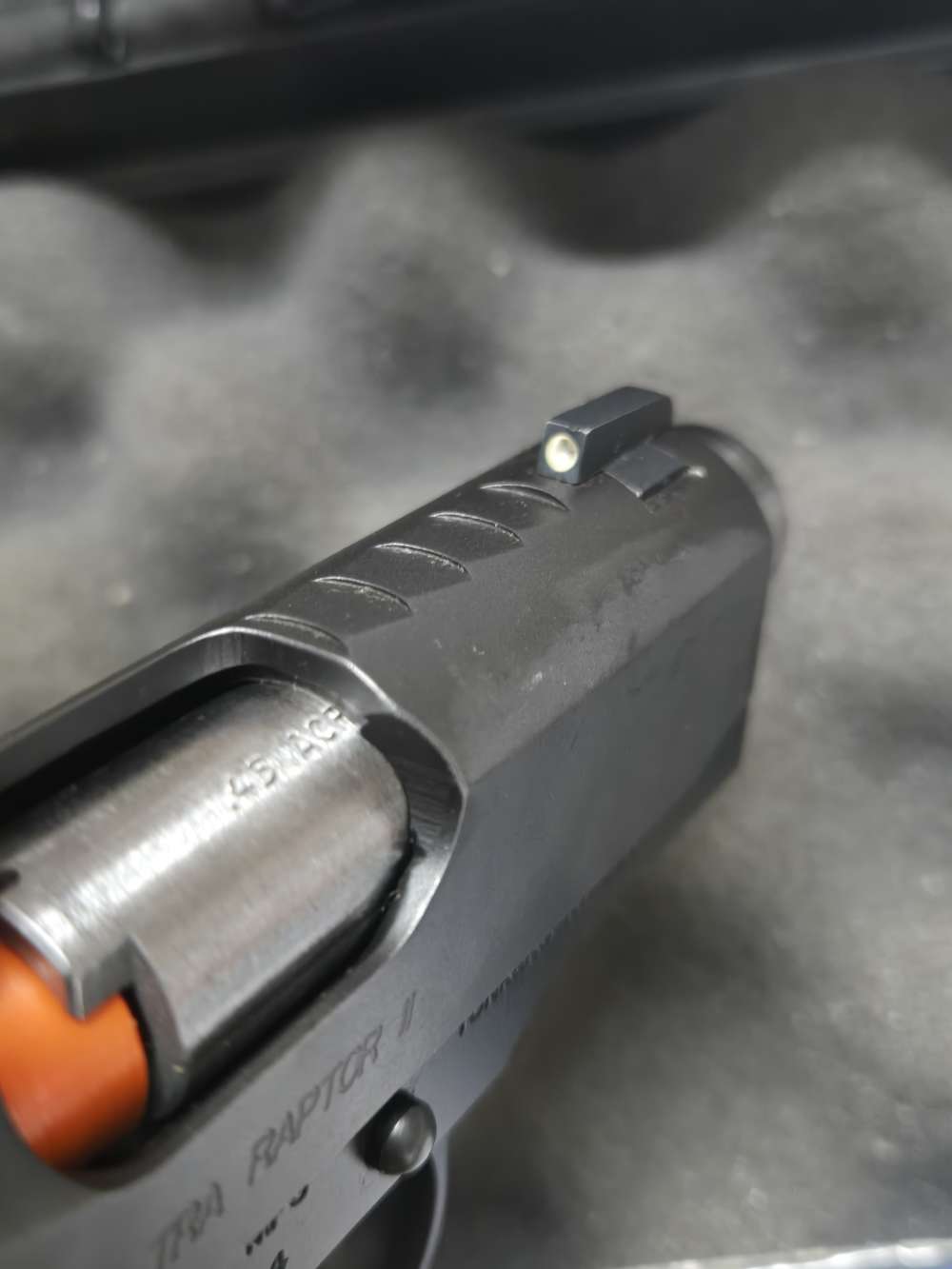 Kimber Ultra Raptor II 45 ACP Matte Blue Night sights as new condition-img-11