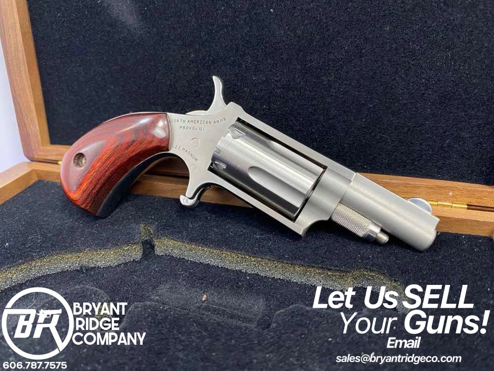 North American Arms NAA-22M .22Mag 1.63" Stainless*PERFECT POCKET REVOLVER*-img-0