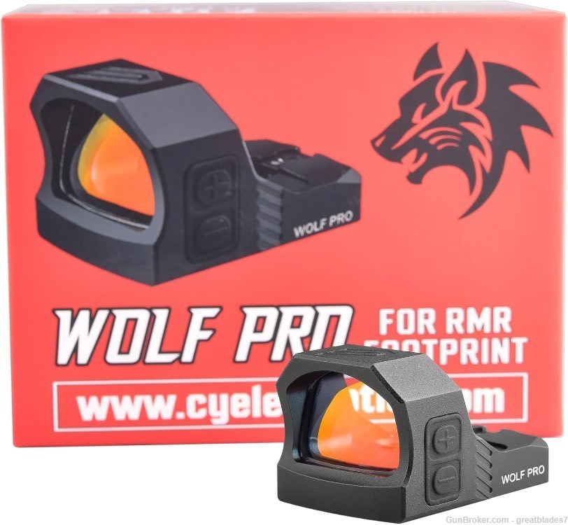 Cyelee WOLF PRO, Red 3 MOA Dot, For RMR/407C/507C Footprint NAKWP-img-1
