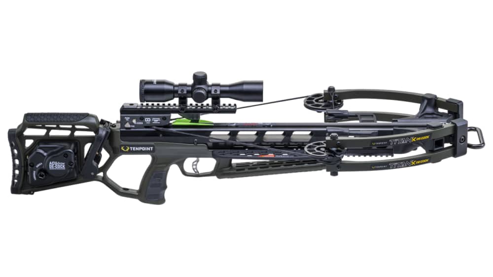Ten Point Titan X Decock with Pro-View 400 Scope in Moss Green-img-0