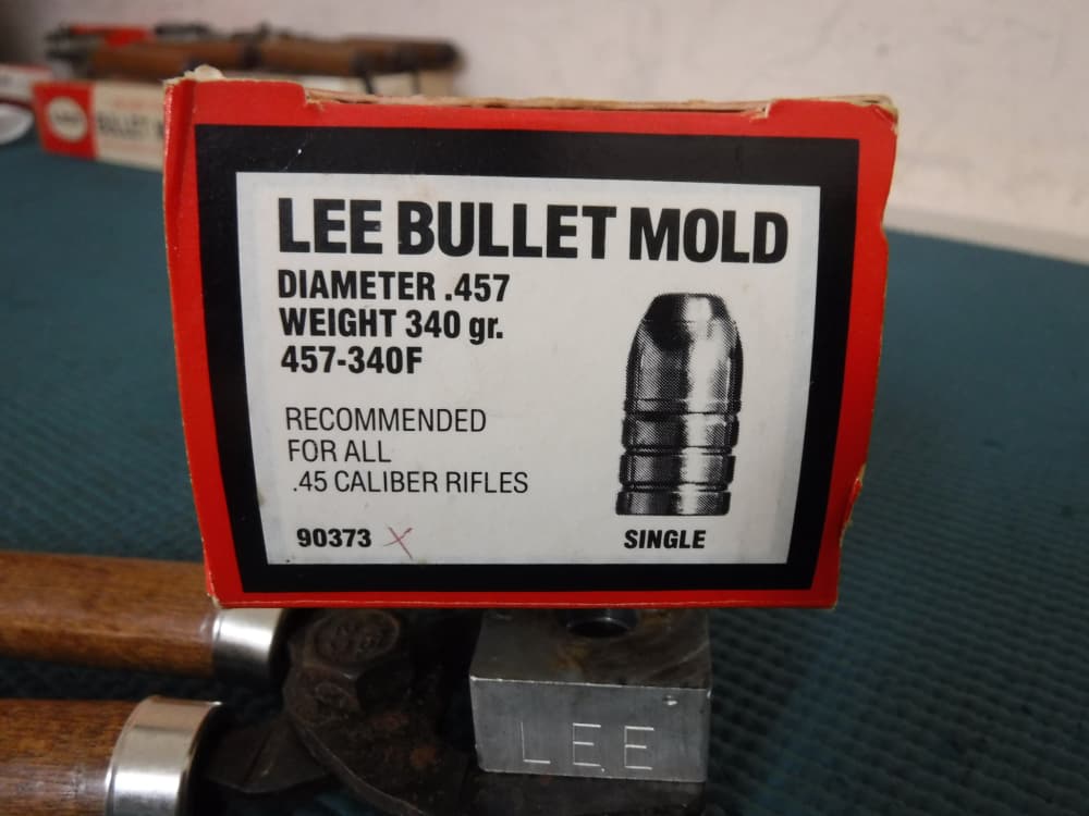 Lee 1 Cavity Bullet Mold .457 340 Grain .45-70 Flat Nose-img-7