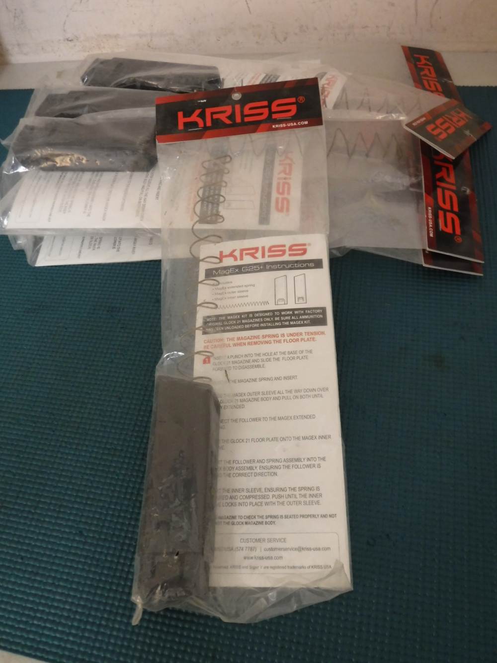 Kriss MagEx Extension Kit Glock 21 45ACP Magazine 25RD-img-0