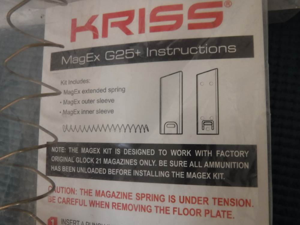 Kriss MagEx Extension Kit Glock 21 45ACP Magazine 25RD-img-1