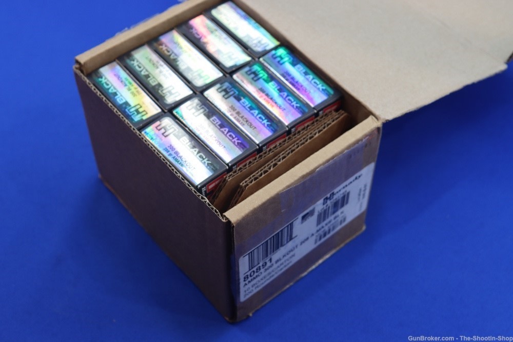 Hornady BLACK 300 Blackout Rifle Ammunition 200RD Ammo 208GR AMAX 80891 BLK-img-0