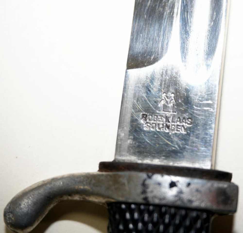 German Dress Blade Bayonet With Sheath Robiklass Solingen Nickel Mauser-img-1