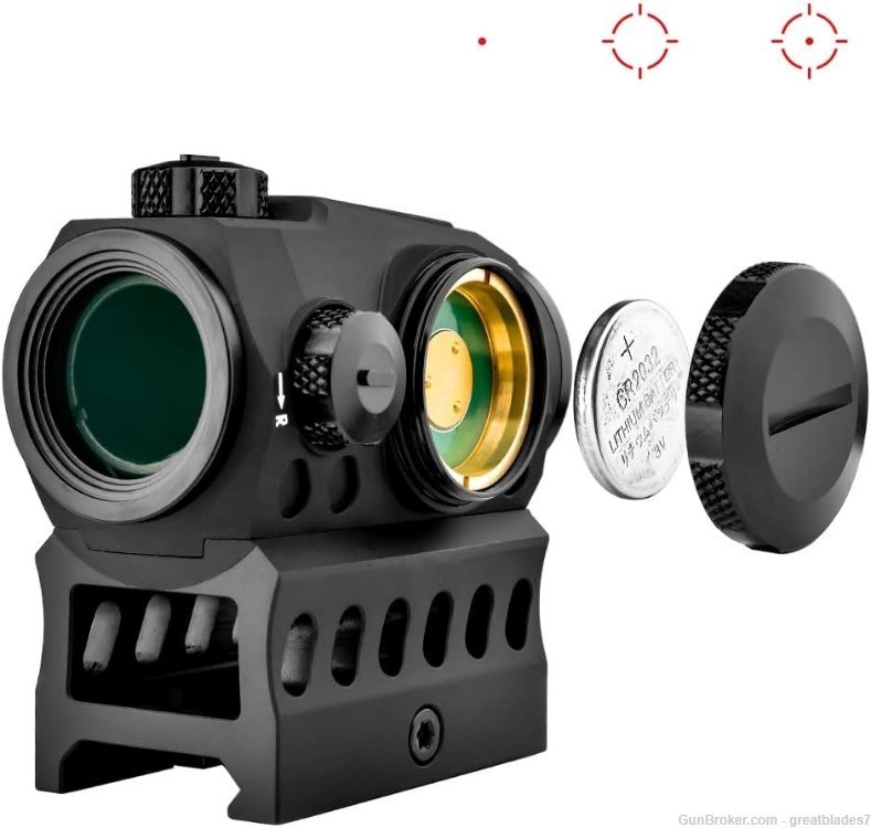 Cyelee T10 X PRO, Red Dot Sight Red 2 MOA Dot & 30 MOA Circle NAKTXP-img-2