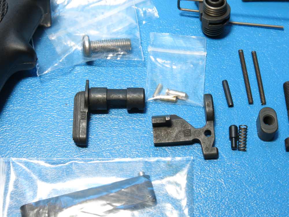 ALG AR-15 M4 M16 Mil-Spec Lower Parts Kit w/ Trigger & Grip (No T/D Pins)-img-2