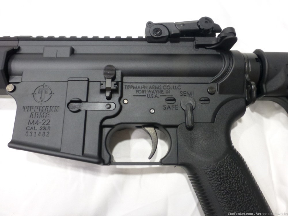 NIB Tippmann M4-22 Elite 22LR AR Rifle 16" 25rd BUI's MLOK A101032-img-5