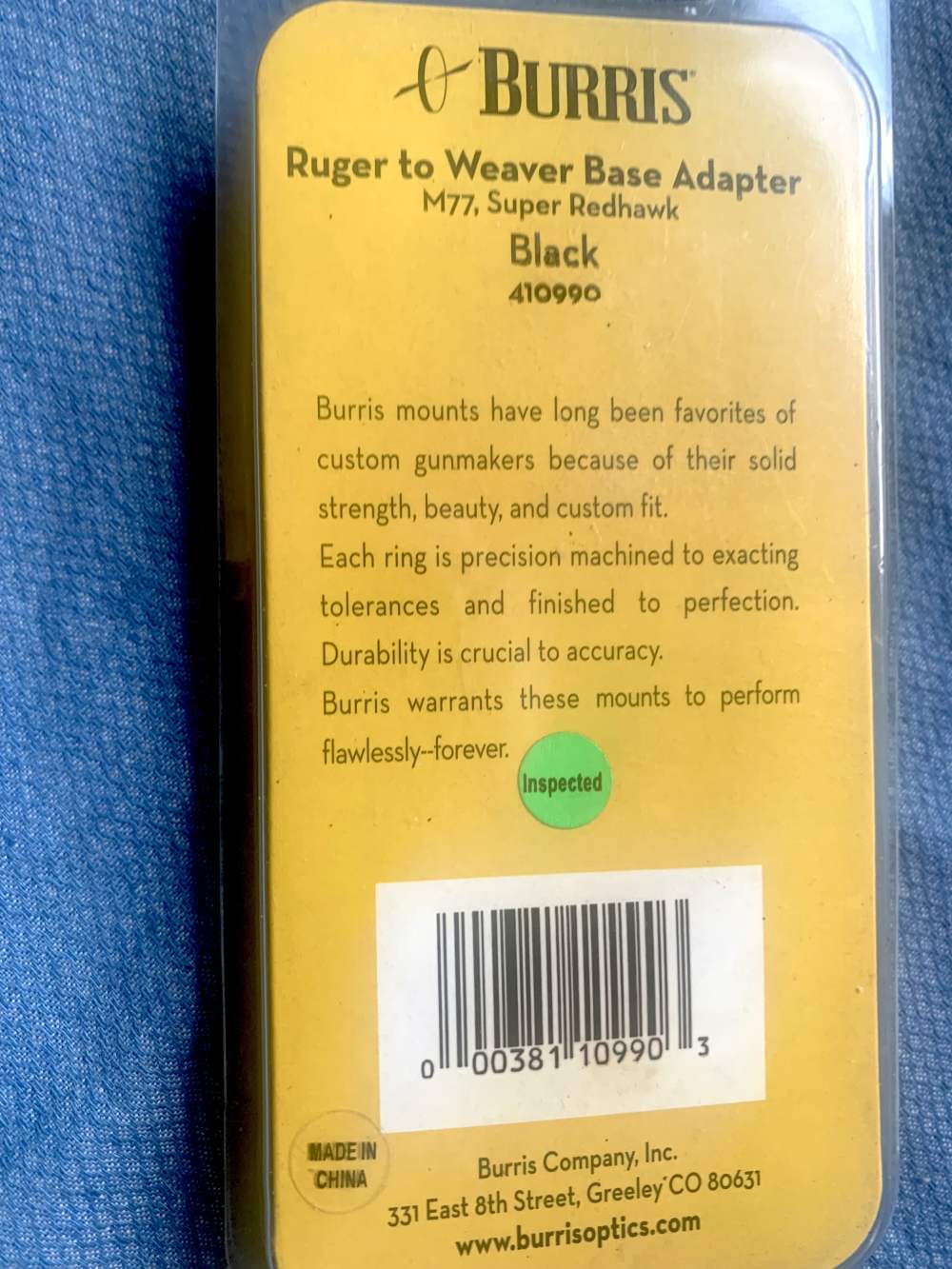 Burris Ruger to Weaver Base Adapter, M77, Super Redhawk-img-2