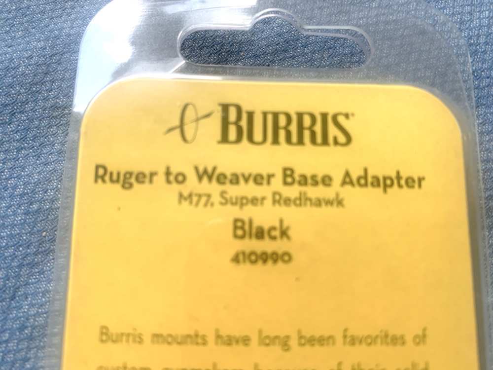 Burris Ruger to Weaver Base Adapter, M77, Super Redhawk-img-1