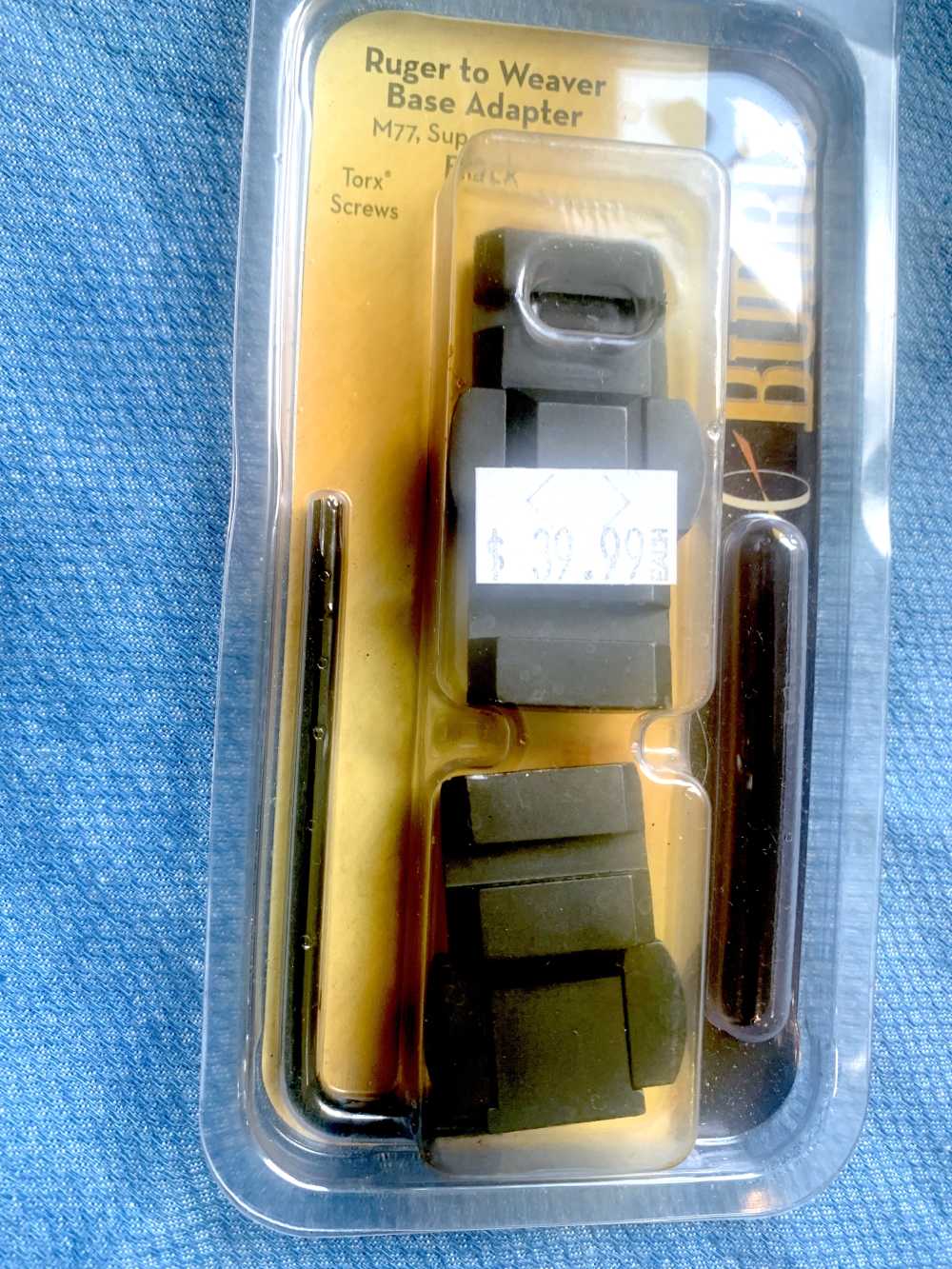 Burris Ruger to Weaver Base Adapter, M77, Super Redhawk-img-0