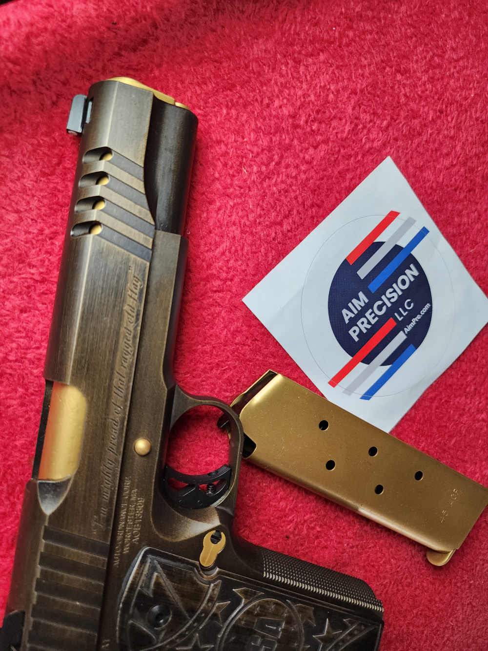 Auto-Ordnance OLD GLORY 1911A1 45ACP TIN GOLD AND BRONZE 7+1-img-3