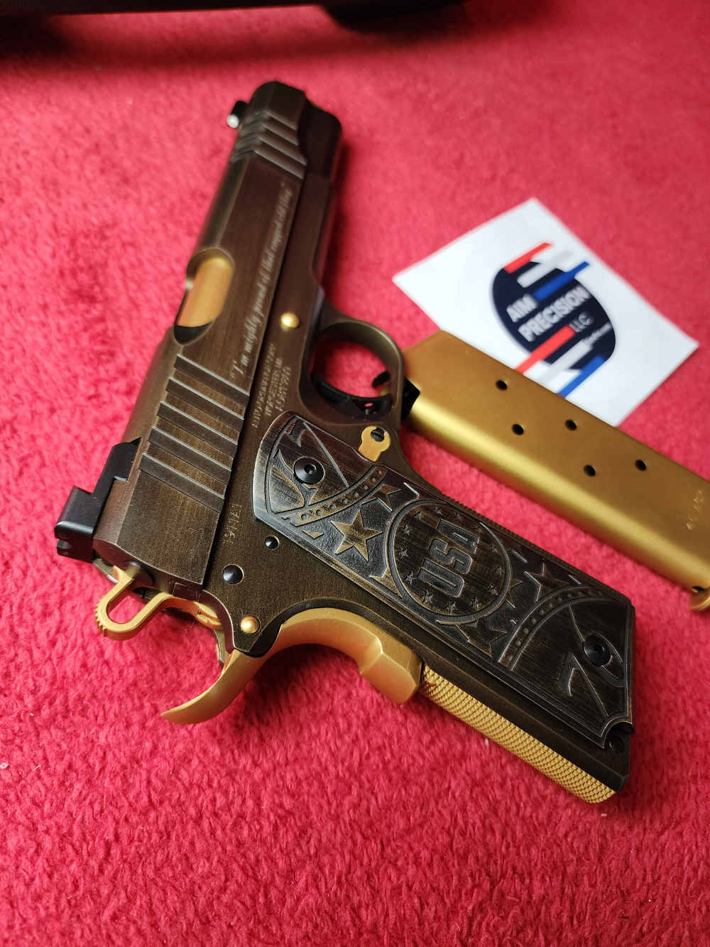 Auto-Ordnance OLD GLORY 1911A1 45ACP TIN GOLD AND BRONZE 7+1-img-4