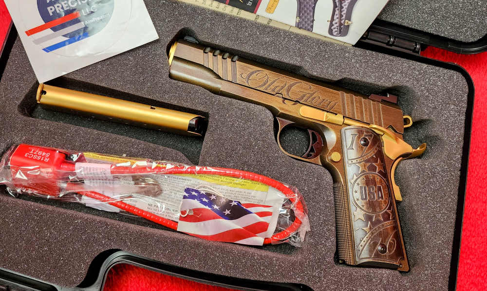 Auto-Ordnance OLD GLORY 1911A1 45ACP TIN GOLD AND BRONZE 7+1-img-0