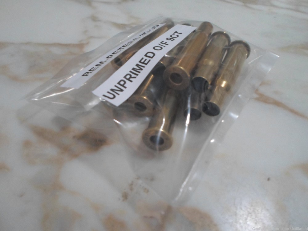 Remington-Peters 30-30 Once Fired Unprimed Brass 9ct-img-1