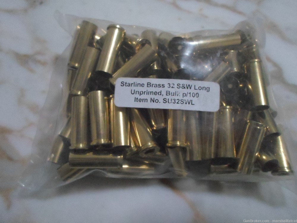 Starline Brass 32 S&W Long Unprimed SU32SWL Bag of 100-img-0