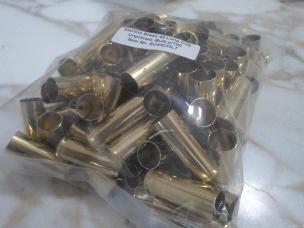Starline Brass 45 Long Colt Unprimed Brass SU45Colt 100ct-img-1