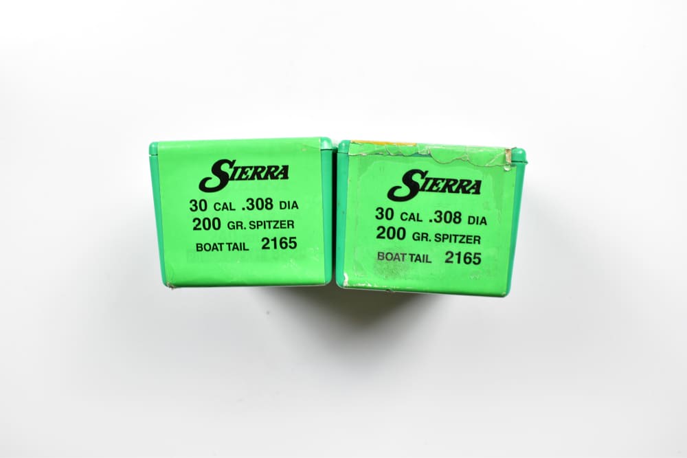 Vintage Sierra .30 Cal 200gr Spitzer Boat Tail Bullets- 2x100ct Boxes-img-1