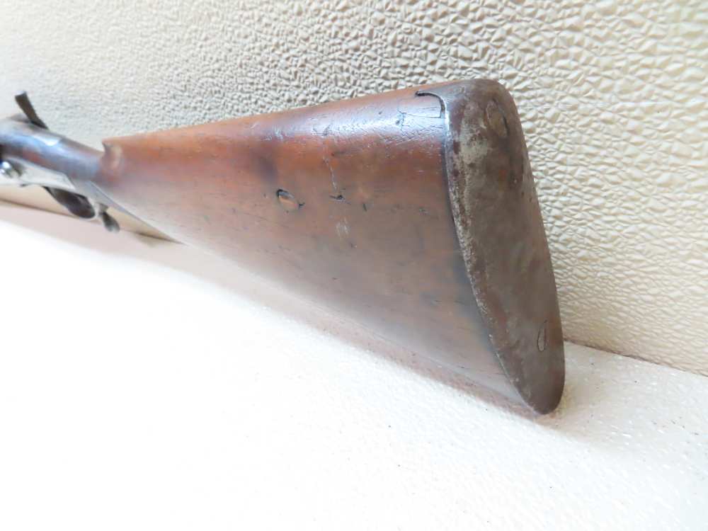 Antique Playfair Double-Barrel SXS Hammer Under Lever Shotgun Damascus -img-27