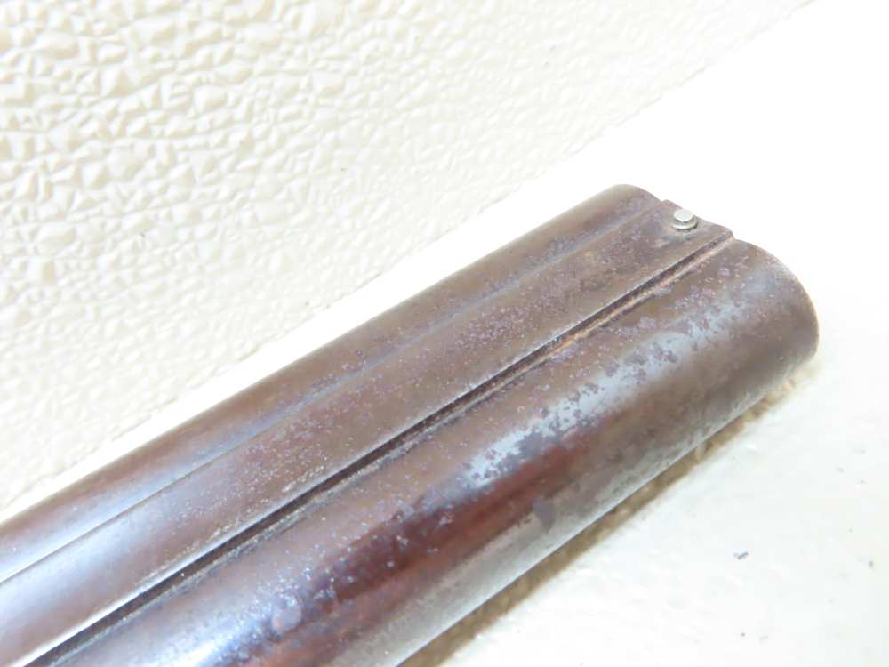 Antique Playfair Double-Barrel SXS Hammer Under Lever Shotgun Damascus -img-20