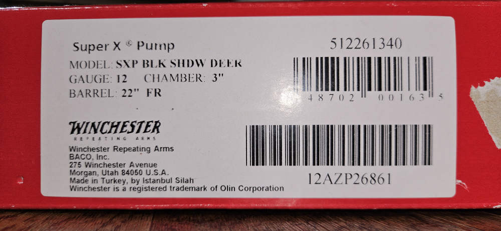 Winchester SXP Black Shadow 12 Gauge Rifled Slug LNIB-img-1