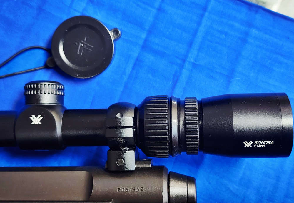SAVAGE AXIS II .22-250 22" THREADED W/ SONORA 4-12X44 SCOPE, EXC COND-img-18