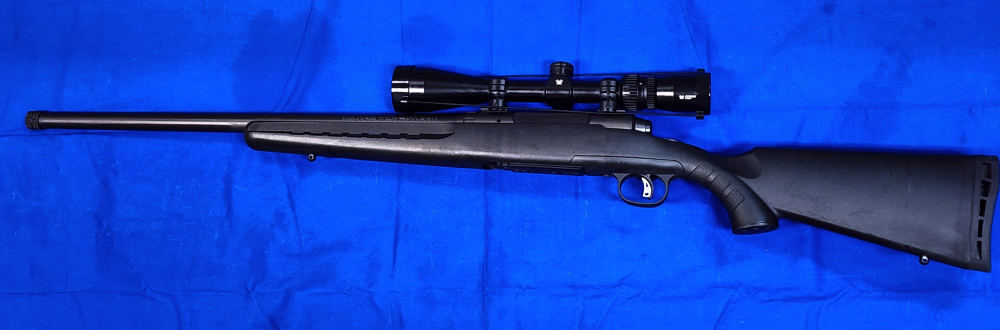 SAVAGE AXIS II .22-250 22" THREADED W/ SONORA 4-12X44 SCOPE, EXC COND-img-1