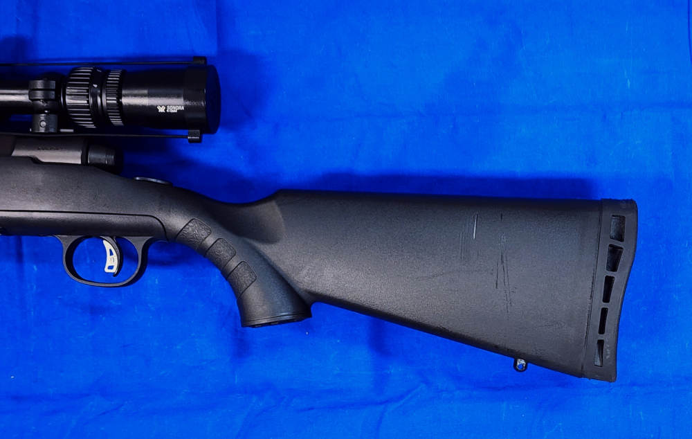 SAVAGE AXIS II .22-250 22" THREADED W/ SONORA 4-12X44 SCOPE, EXC COND-img-5