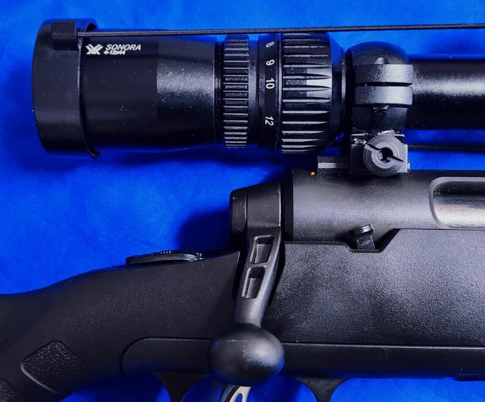 SAVAGE AXIS II .22-250 22" THREADED W/ SONORA 4-12X44 SCOPE, EXC COND-img-15