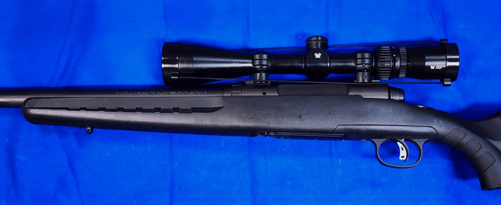 SAVAGE AXIS II .22-250 22" THREADED W/ SONORA 4-12X44 SCOPE, EXC COND-img-6