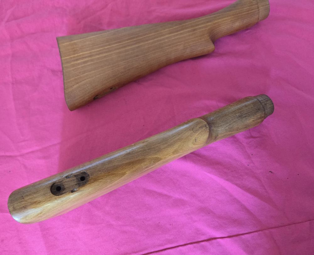 TWO RARE New old Stock Unused Enfield No.4 Blonde Buttstocks. -img-2