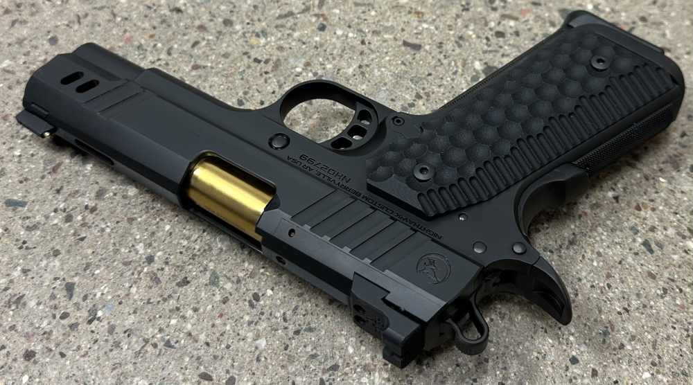 Nighthawk Custom 1911 Vice President Commander 4.25" 9MM DLC IOS Gold 0322-img-9