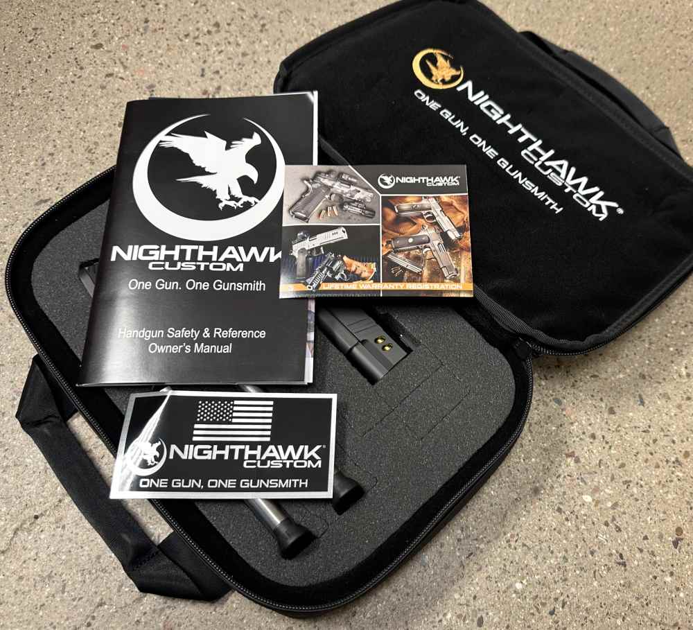 Nighthawk Custom 1911 Vice President Commander 4.25" 9MM DLC IOS Gold 0322-img-14