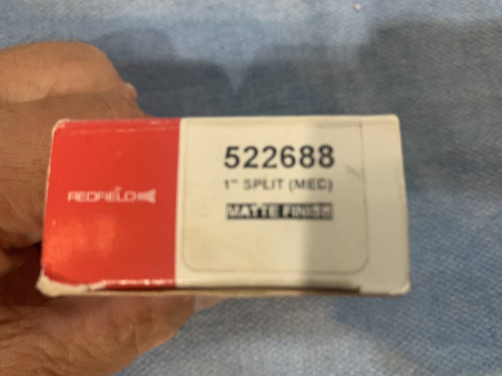Redfield 1" Split Rings (medium), Matte finish. JR/SR Scope Mount Rings-img-1