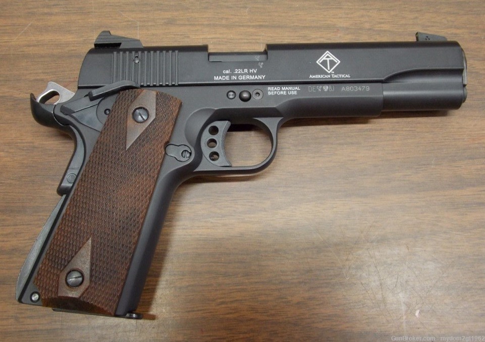 NEW ATI/GSG German Sports Night Sights 1911 .22LR 5" Black with Bonus ...-img-2