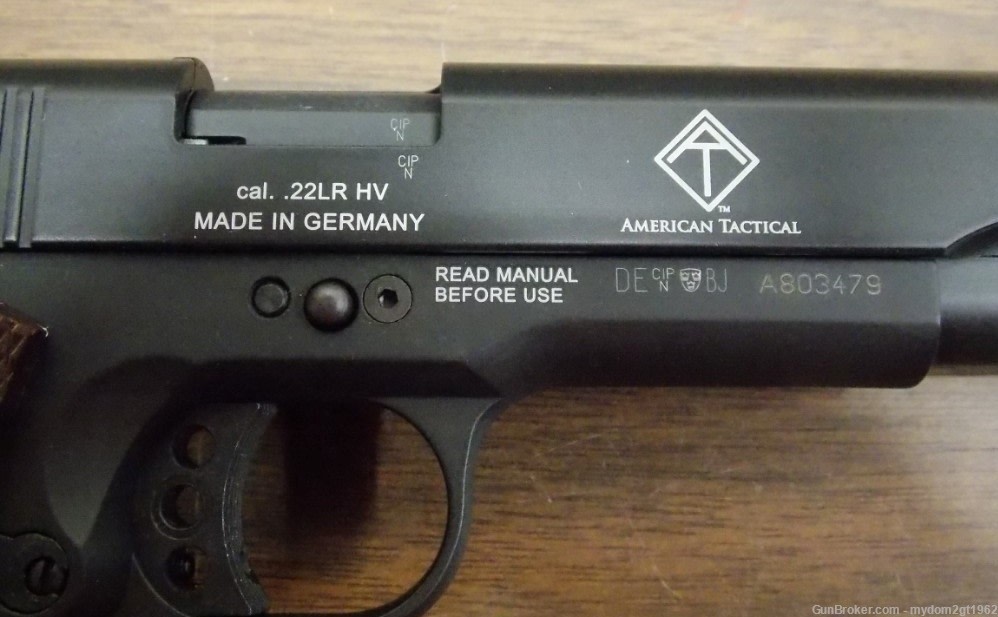 NEW ATI/GSG German Sports Night Sights 1911 .22LR 5" Black with Bonus ...-img-5