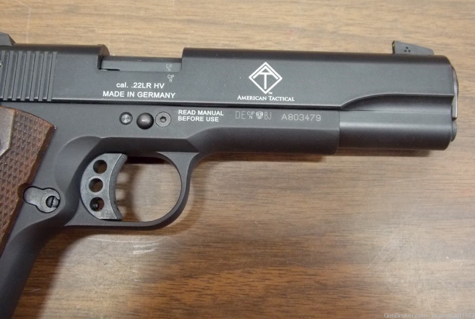 NEW ATI/GSG German Sports Night Sights 1911 .22LR 5" Black with Bonus ...-img-4