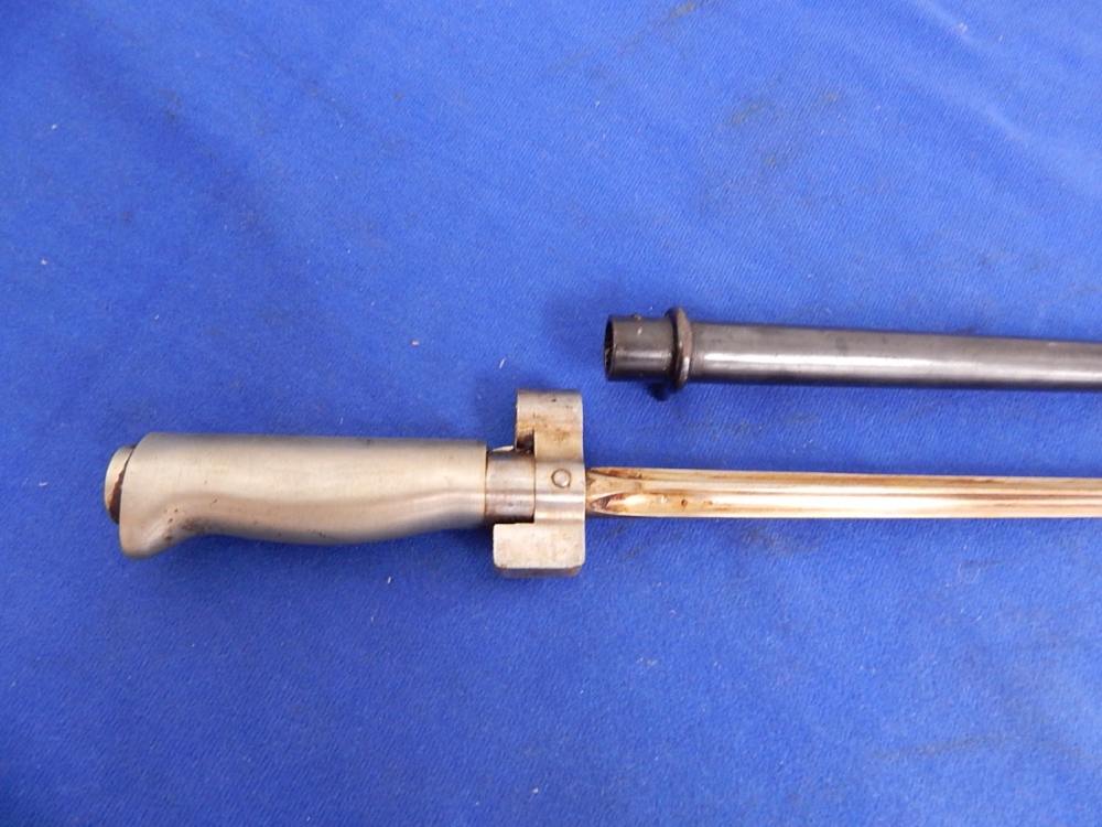 WW1 WWI Remington Berthier Rifle Bayonet with Scabbard-img-5