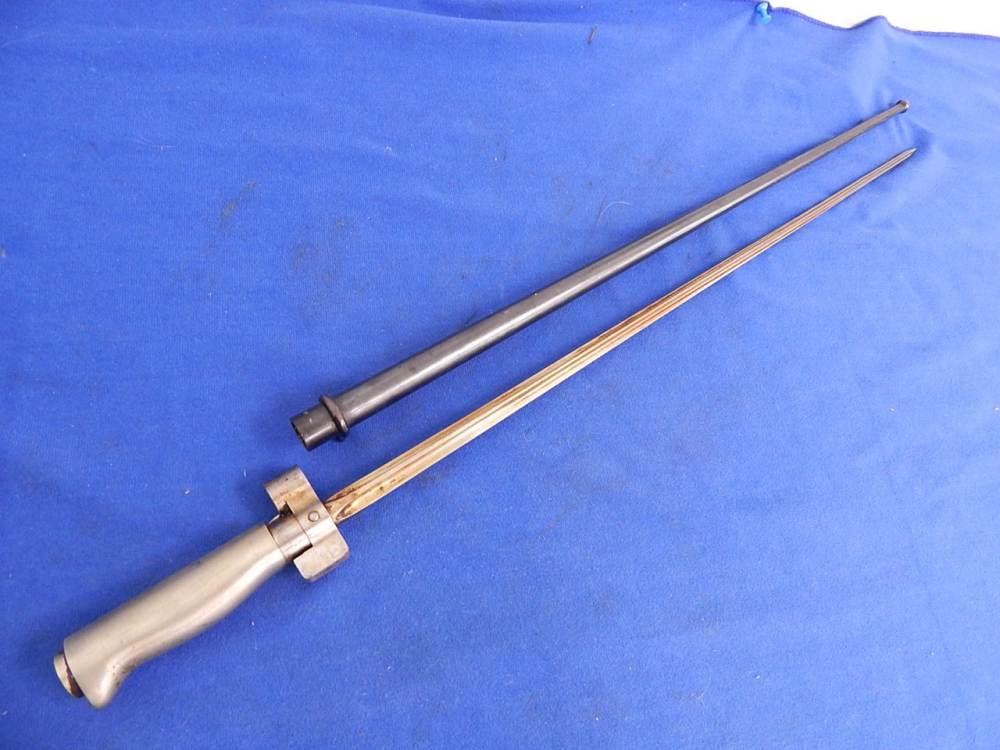 WW1 WWI Remington Berthier Rifle Bayonet with Scabbard-img-7