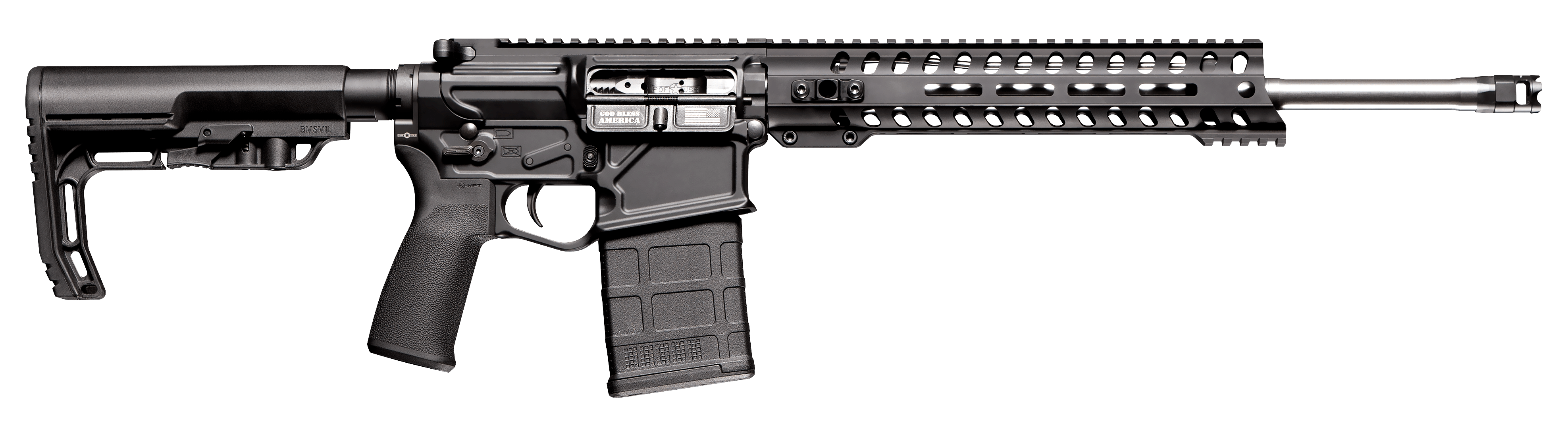 Patriot Ordnance Factory 01662 Rogue Direct Impingement 7.62x51mm NATO 20+1-img-0