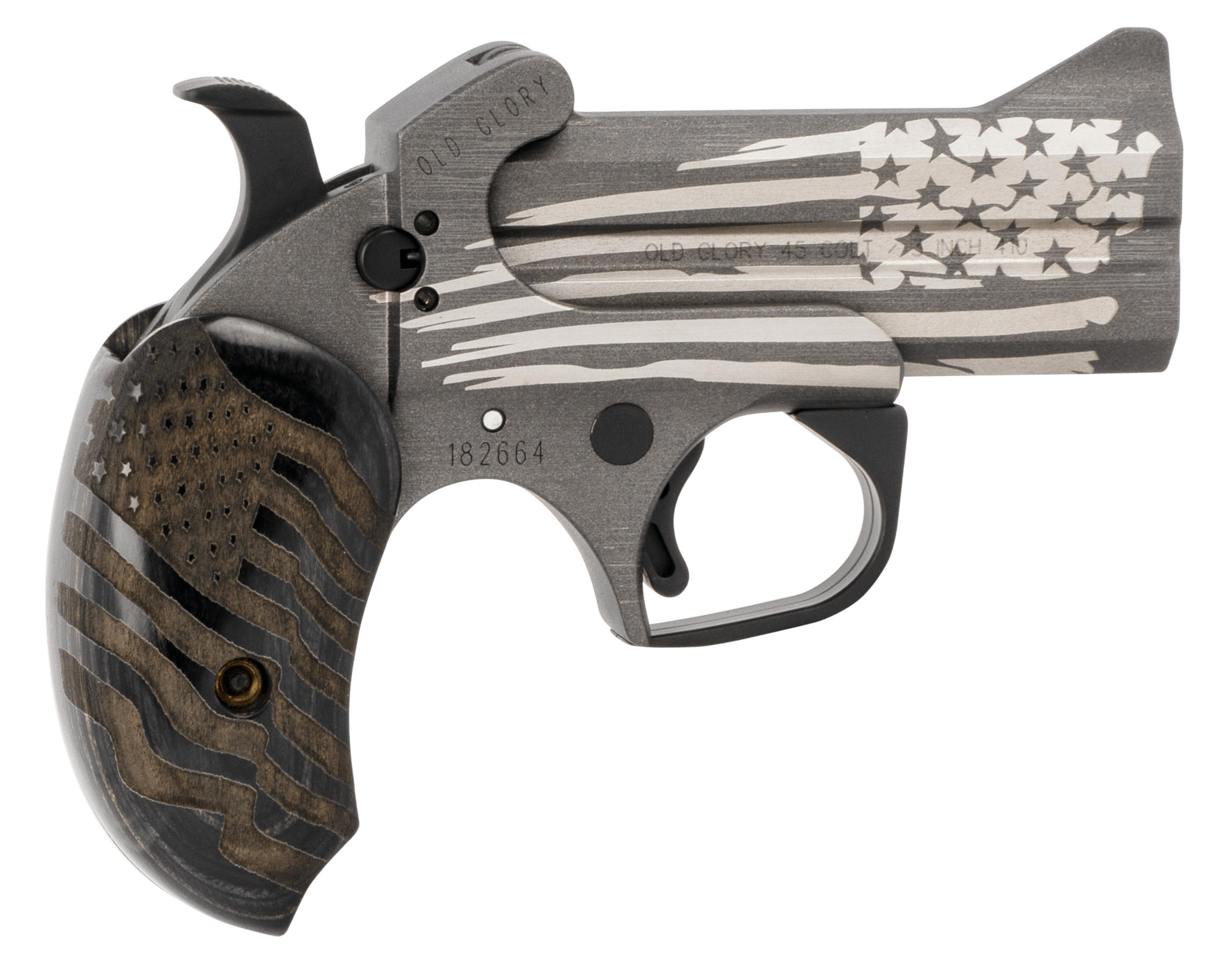 Bond Arms BAOG Old Glory 45 Colt/410 Gauge 2rd Shot 3.50" Black Ash w/Integ-img-0