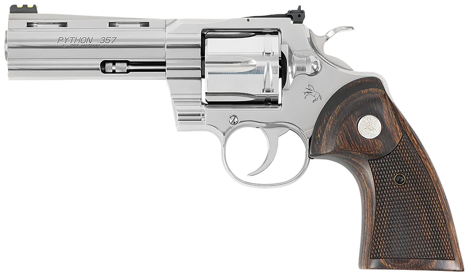 Colt Python Target .357MAG Revolver 6rd 4.25 Vent Rib Barrel Fiber Optic Fr-img-0