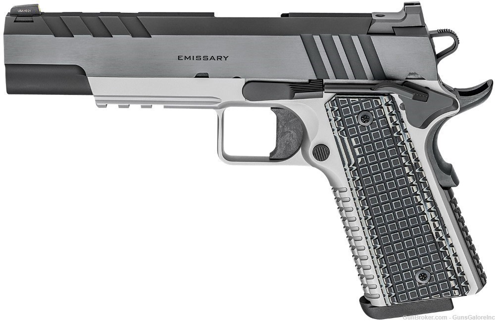 Springfield 1911 EMISSARY, 9MM, 5", VZ Operator/G10 Grips, 9-rd, NEW IN BOX-img-1