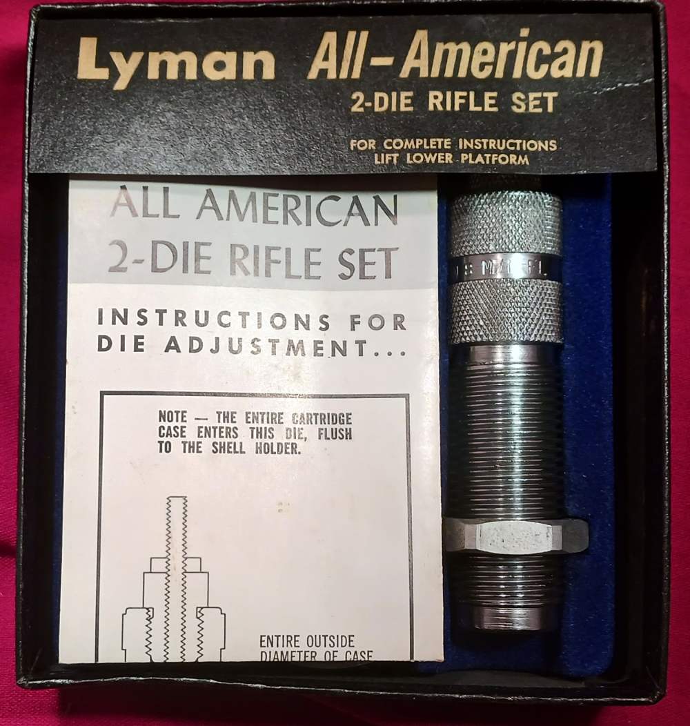 8 MM 8 x 57  AA Lyman All-American Dies 2 Die Reloading Rifle Set  -img-2