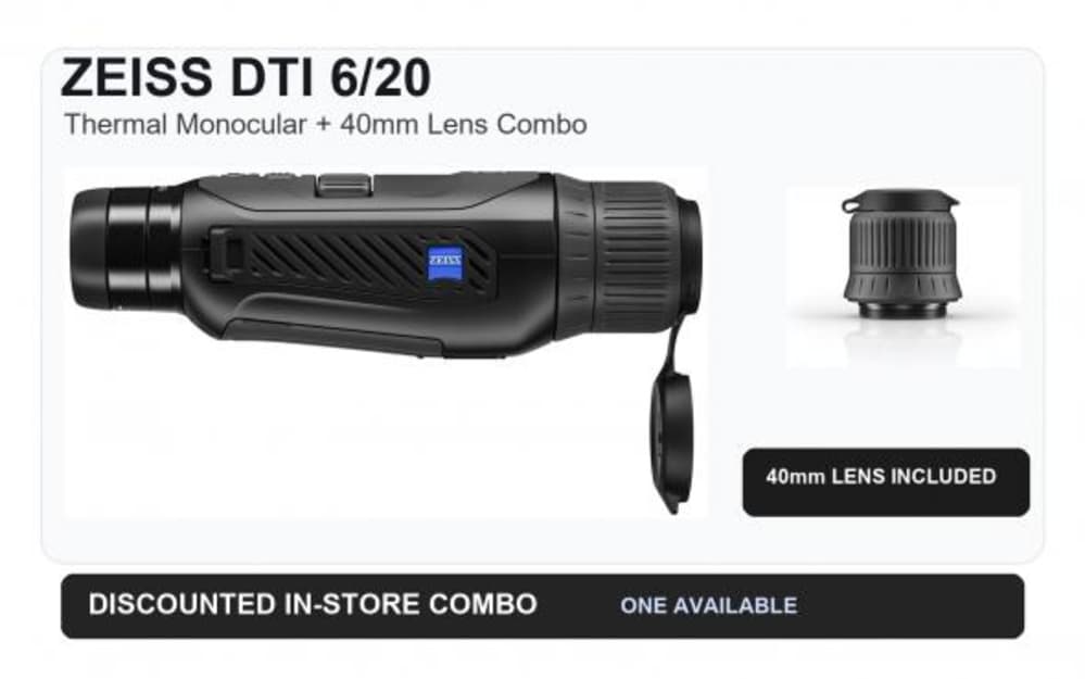 ZEISS DTI 6/20 Thermal Monocular + 40mm Lens Combo-img-0