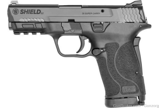 S&W SHIELD EZ 30 SUPER CARRY Blackened SS/BLK No Thumb SFTY 10RD 13459-img-0